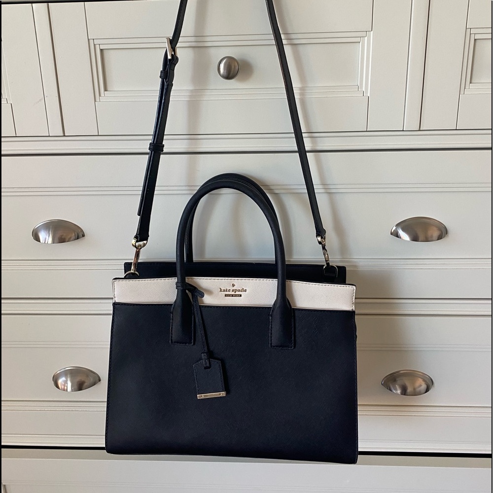 Kate Spade New York Medium Satchel Cameron Street Color black And White - Picture 2 of 13